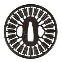 Kogatana uitsparing op tsuba
