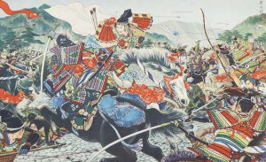 Samurai in der Schlacht