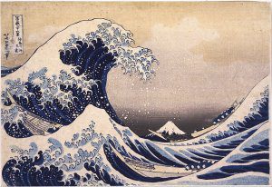 La grande onda al largo di Kanagawa di Katsushika Hokusai