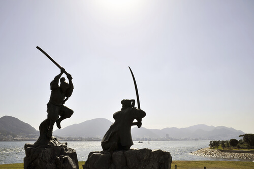 Musashi statue
