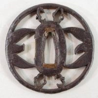 Ohno Tsuba Monchirashi met NBTHK Hozon certificaat