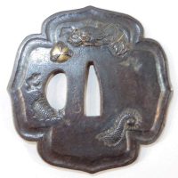 Unryu Drachen Tsuba aus der EDO Zeit - Masaharu - NBTHK Hozon